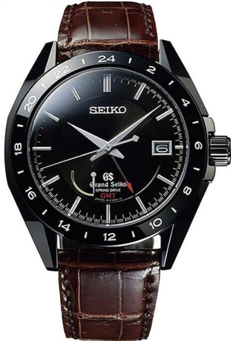 Grand Seiko Sport 9R Spring Drive GMT Black-Ceramic Limited Edition Replica Watch SBGE037